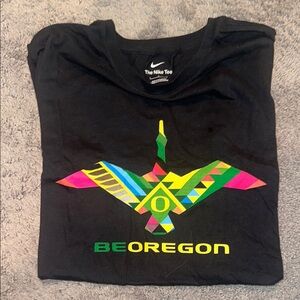 Exclusive Nike Black Tee with Multicolor Graphic